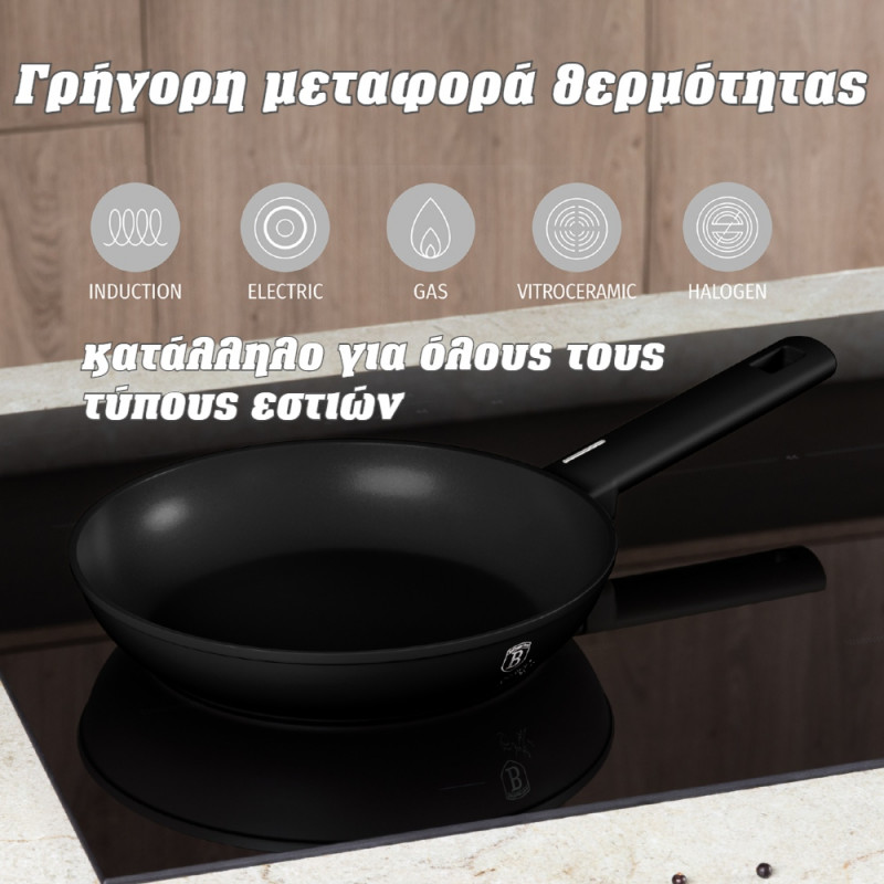 Τηγάνι με Αντικολλητική Επίστρωση Titan 20εκ. Berlinger Haus BH-8169 Τηγάνι με Αντικολλητική Επίστρωση Titan 20εκ. Berlinger Haus BH-8169