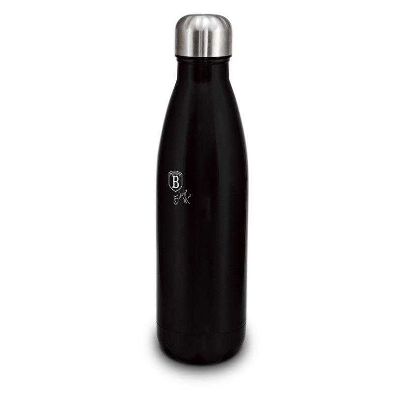 Berlinger Haus Θερμός από ανοξείδωτο ατσάλι 18/10 500ml, Black Silver Collection BH-8624 Berlinger Haus Θερμός από ανοξείδωτο ατσάλι 18/10 500ml, Black Silver Collection BH-8624