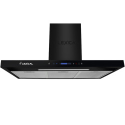 Απορροφητήρας Κουζίνας 90cm 200W σε Μαύρο Χρώμα με Χειρισμό Κίνησης και Οθόνη Αφής Lexical LRH-9560-2