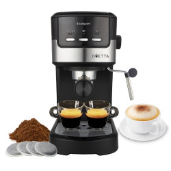 Καφετιέρα Espresso 2 σε 1 με Κάψουλες ESE Pod & Αλεσμένο Καφέ Beper P101CAF100