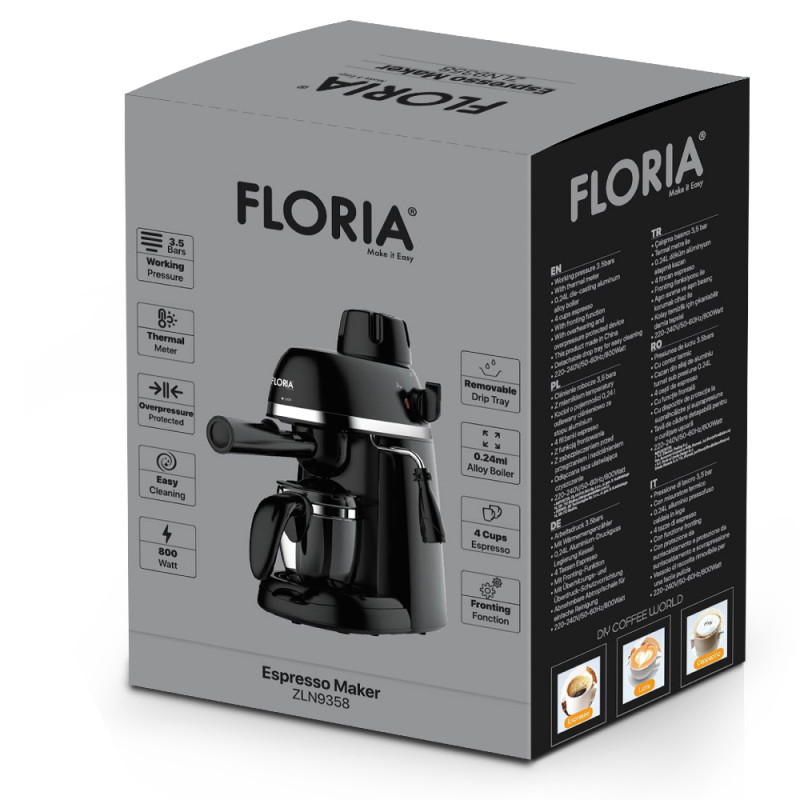 Μηχανή Espresso 800W Zilan ZLN9358 Μηχανή Espresso 800W Zilan ZLN9358
