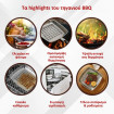 Τηγάνι Ψησίματος για BBQ, Inox με Αποσπώμενη Λαβή, BBQ06