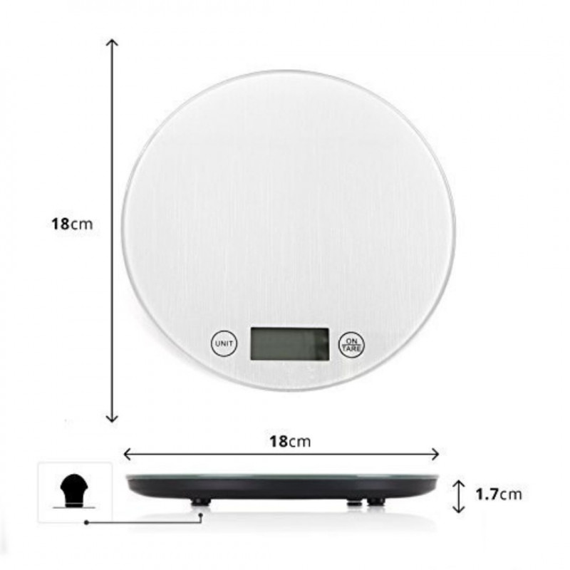 Royalty Line Ψηφιακή Ζυγαριά Κουζίνας Ακριβείας έως 5Kg σε λευκό χρώμα RL-KS3 Royalty Line Ψηφιακή Ζυγαριά Κουζίνας Ακριβείας έως 5Kg σε λευκό χρώμα RL-KS3