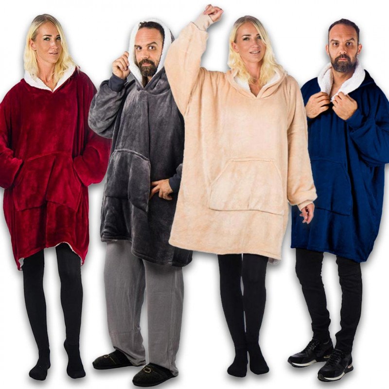 HomeVero Comfort Blanket Δύο Τεμάχια Βελούδινη Oversized Μπλούζα – Κουβέρτα - Προσφορά 24,95€ HomeVero Comfort Blanket Δύο Τεμάχια Βελούδινη Oversized Μπλούζα – Κουβέρτα - Προσφορά 24,95€