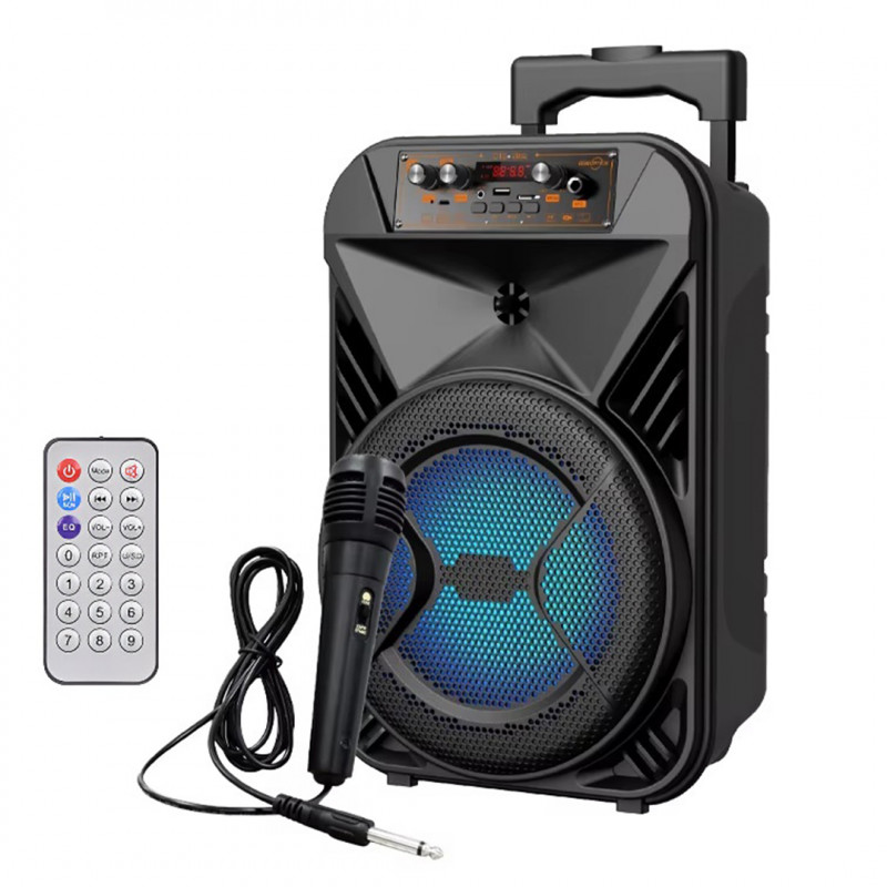 Ηχείο Ασύρματο με Λειτουργία Karaoke Party Speaker Super Bass SoundMan SM1809