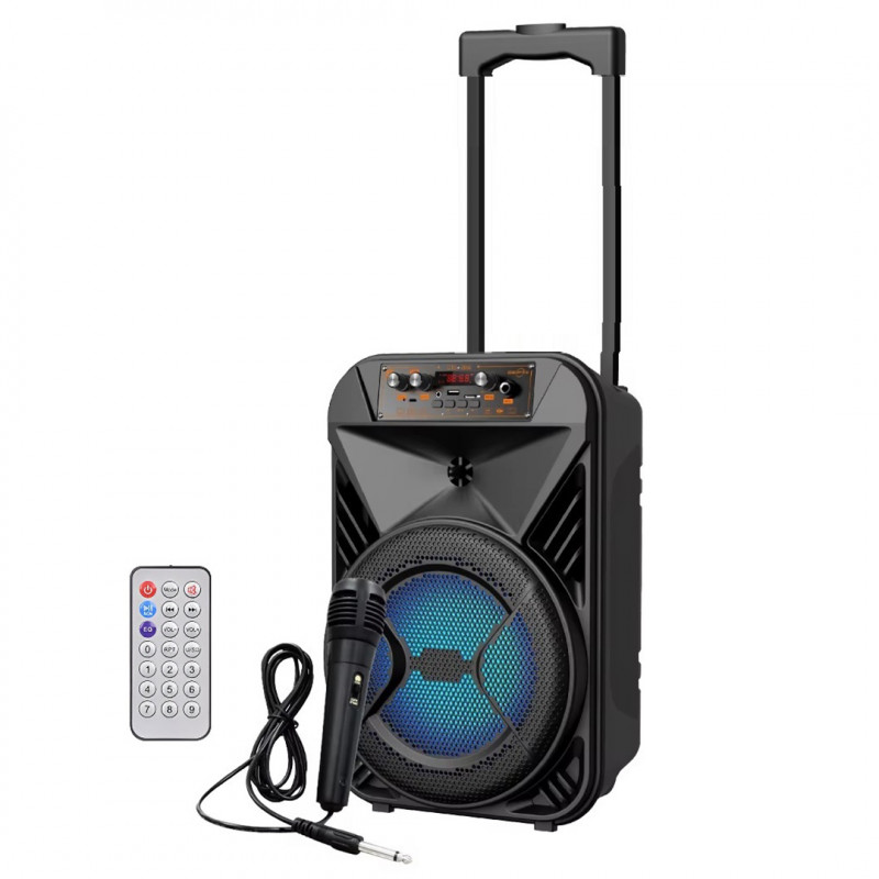 Ηχείο Ασύρματο με Λειτουργία Karaoke Party Speaker Super Bass SoundMan SM1809