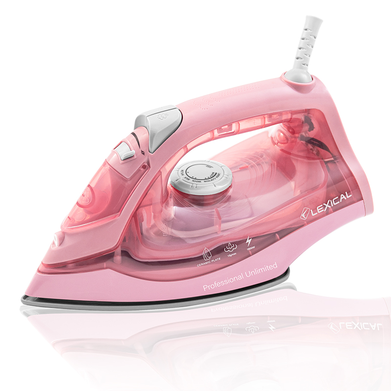 Σίδερο Ατμού με κεραμική πλάκα 1600W Ροζ Lexical LSI-1002-PINK Σίδερο Ατμού με κεραμική πλάκα 1600W Ροζ Lexical LSI-1002-PINK