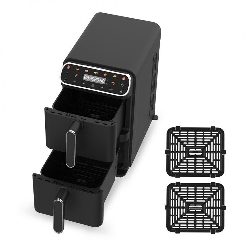 Smart Deal - HomeVero Double Decker Air Fryer 11L HV-AF11DDK + Αποφλοιωτής 3 σε 1 Click n Peel HomeVero HV-PL.10 Smart Deal - HomeVero Double Decker Air Fryer 11L HV-AF11DDK + Αποφλοιωτής 3 σε 1 Click n Peel HomeVero HV-PL.10
