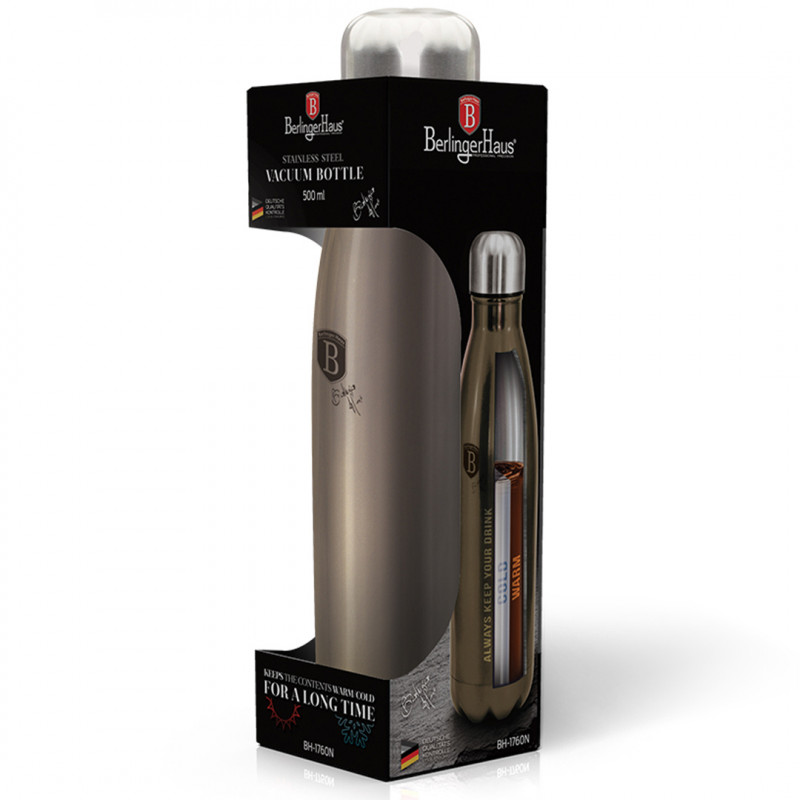 Berlinger Haus Θερμός από ανοξείδωτο ατσάλι 18/10 500ml Carbon Metallic Line BH-1760 Berlinger Haus Θερμός από ανοξείδωτο ατσάλι 18/10 500ml Carbon Metallic Line BH-1760