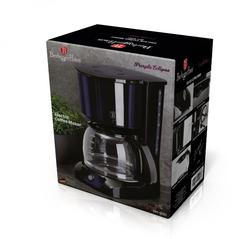 Berlinger Haus Καφετιέρα φίλτρου 1,5L Metallic Line Purple Eclipse Collection BH-9161 Berlinger Haus Καφετιέρα φίλτρου 1,5L Metallic Line Purple Eclipse Collection BH-9161