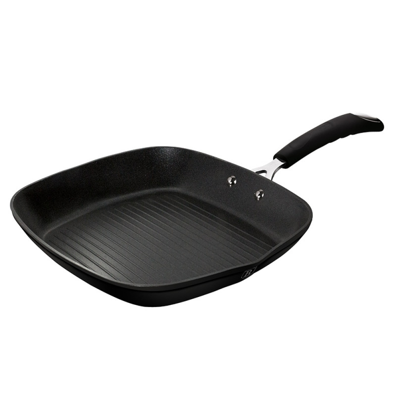 Berlinger Haus Αντικολλητική γκριλιέρα - σχαροτήγανο 28cm, Black Professional Line LP-KL-004 Berlinger Haus Αντικολλητική γκριλιέρα - σχαροτήγανο 28cm, Black Professional Line LP-KL-004