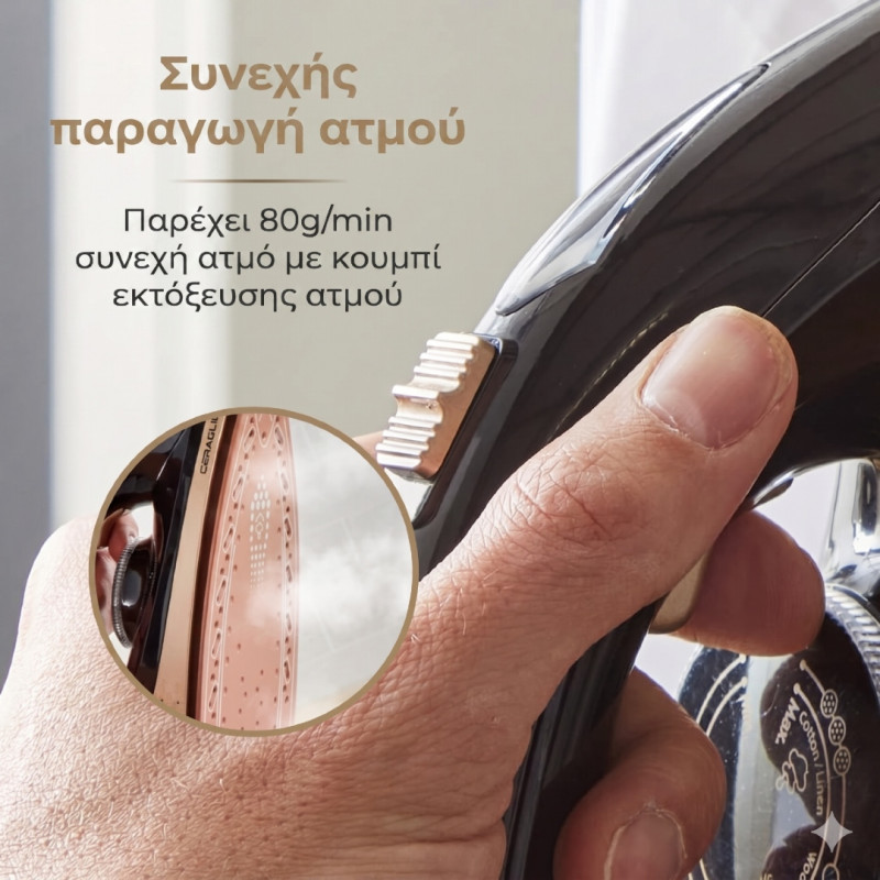 Σύστημα Σιδερώματος 2300W Swiss Haus SH-SIS2111 Μαύρο/Χρυσό Σύστημα Σιδερώματος 2300W Swiss Haus SH-SIS2111 Μαύρο/Χρυσό