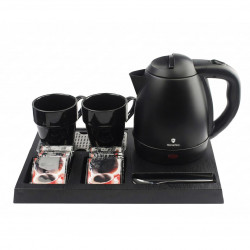 Welcome Tray Set - Ολοκληρωμένο Σετ Δίσκου Καλωσορίσματος με Βραστήρα & Κούπες HomeVero HV-WT1202B