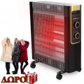 HomeVero Ηλεκτρική Σόμπα Χαλαζία με Ρυθμιζόμενο Θερμοστάτη 2200W HV-QH2200 και ΔΩΡΟ Comfort Blanket Βελούδινη Oversized Μπλούζα – Κουβέρτα