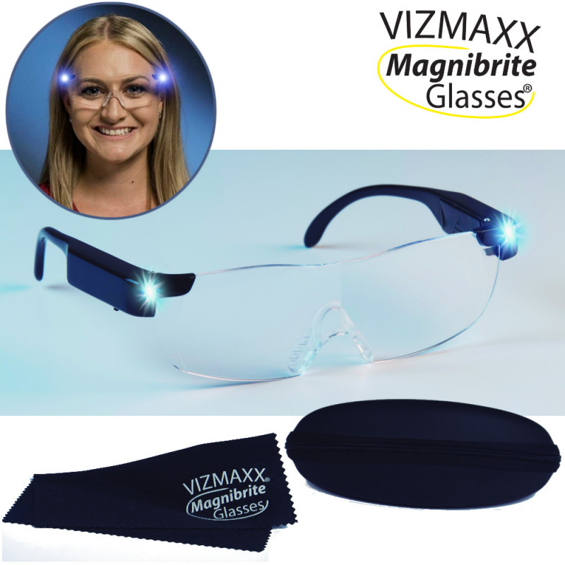 Vizmaxx MagniBrite - Γυαλιά Οράσεως με Μεγεθυντικούς φακούς 160% και Ενσωματωμένα Φωτάκια LED Vizmaxx MagniBrite - Γυαλιά Οράσεως με Μεγεθυντικούς φακούς 160% και Ενσωματωμένα Φωτάκια LED