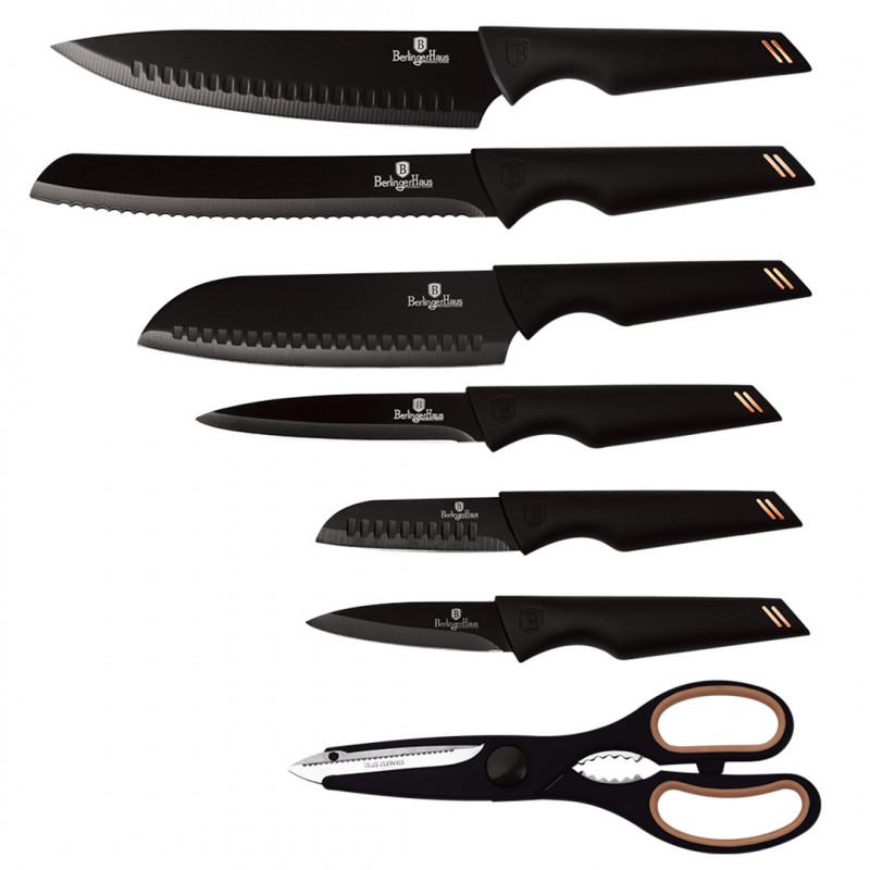 Berlinger Haus Σετ μαχαίρια 7 τμχ Black Rose Collection BH-2688 Berlinger Haus Σετ μαχαίρια 7 τμχ Black Rose Collection BH-2688