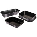 Berlinger Haus Σετ Αντικολλητικά Ταψιά 3 τμχ Metallic Line Carbon Pro Edition BH-7634 