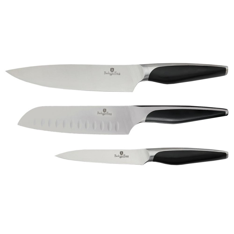 Berlinger Haus Σετ Μαχαίρια 3 τμχ Inox Black Silver BH-2121 Berlinger Haus Σετ Μαχαίρια 3 τμχ Inox Black Silver BH-2121