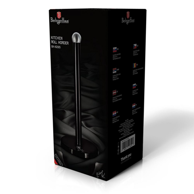 Berlinger Haus Βάση για ρολό χαρτί κουζίνας Black Silver Collection BH-6295 Berlinger Haus Βάση για ρολό χαρτί κουζίνας Black Silver Collection BH-6295