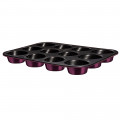 Berlinger Haus Αντικολλητική φόρμα για muffin 12 θέσεων Purple Eclipse CollectionBH-6800