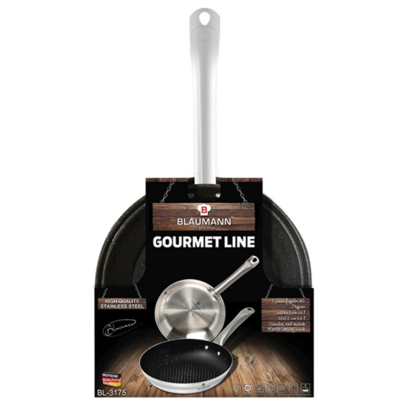 Blaumann Σετ Αντικολλητικά Τηγάνια 2τμχ BL-3175 Gourmet Line Blaumann Σετ Αντικολλητικά Τηγάνια 2τμχ BL-3175 Gourmet Line