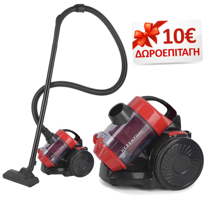 Herenthal Ηλεκτρική σκούπα Multi-Cyclone 2L 800W HT-PSC700W.785.1NE και ΔΩΡΟ €10 για την επόμενη αγορά σας Herenthal Ηλεκτρική σκούπα Multi-Cyclone 2L 800W HT-PSC700W.785.1NE και ΔΩΡΟ €10 για την επόμενη αγορά σας