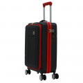 Herzberg Βαλίτσα Καμπίνας – Χειραποσκευή Trolley Μαύρη HG-8063BLK