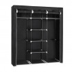 Φορητή υφασμάτινη ντουλάπα Herzberg HG-8011-BLK Μαύρη Φορητή υφασμάτινη ντουλάπα Herzberg HG-8011-BLK Μαύρη