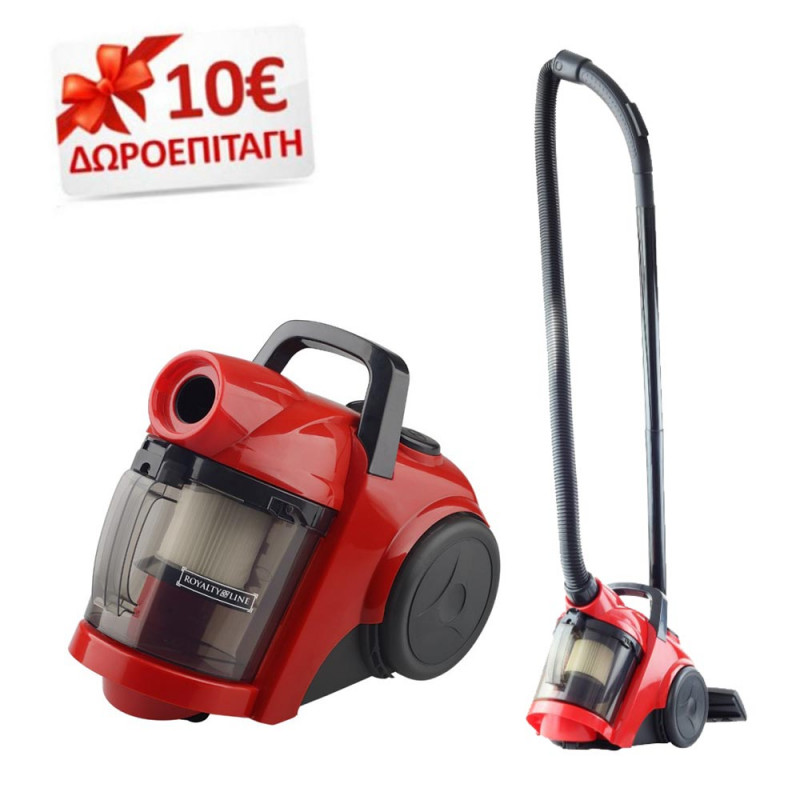 Ηλεκτρική σκούπα Cyclone 2L Royalty Line RL-PSC700W.76NE και ΔΩΡΟ €10 για την επόμενη αγορά σας Ηλεκτρική σκούπα Cyclone 2L Royalty Line RL-PSC700W.76NE και ΔΩΡΟ €10 για την επόμενη αγορά σας