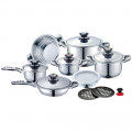 Royalty Line Σετ Μαγειρικά Σκεύη 16τμχ Inox RL-16B