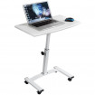 Tatkraft Τροχήλατο τραπεζάκι laptop 60 x 40 x 52/84 cm σε λευκό χρώμα T10345 Tatkraft Τροχήλατο τραπεζάκι laptop 60 x 40 x 52/84 cm σε λευκό χρώμα T10345