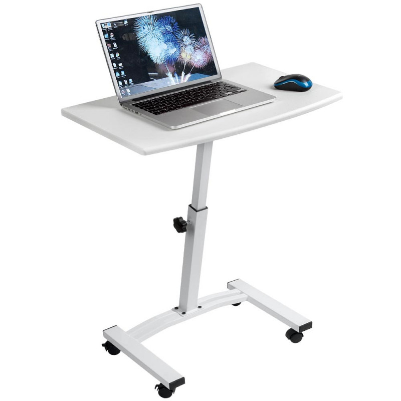 Tatkraft Τροχήλατο τραπεζάκι laptop 60 x 40 x 52/84 cm σε λευκό χρώμα T10345 Tatkraft Τροχήλατο τραπεζάκι laptop 60 x 40 x 52/84 cm σε λευκό χρώμα T10345
