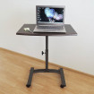 Tatkraft Τροχήλατο τραπεζάκι laptop 60 x 40 x 52/84 cm σε μαύρο χρώμα T13353/1 Tatkraft Τροχήλατο τραπεζάκι laptop 60 x 40 x 52/84 cm σε μαύρο χρώμα T13353/1