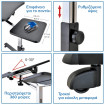 Tatkraft Τροχήλατο τραπεζάκι laptop 67 x 52 x 70/100cm T13407/1 Tatkraft Τροχήλατο τραπεζάκι laptop 67 x 52 x 70/100cm T13407/1