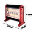 Telemax Ηλεκτρική Σόμπα Χαλαζία με Ανεμιστήρα 1600W Κόκκινη 30-1604 Telemax Ηλεκτρική Σόμπα Χαλαζία με Ανεμιστήρα 1600W Κόκκινη 30-1604