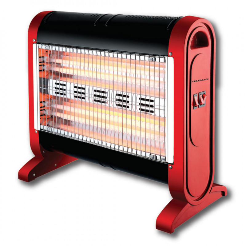 Telemax Ηλεκτρική Σόμπα Χαλαζία με Ανεμιστήρα 1600W Κόκκινη 30-1604 Telemax Ηλεκτρική Σόμπα Χαλαζία με Ανεμιστήρα 1600W Κόκκινη 30-1604