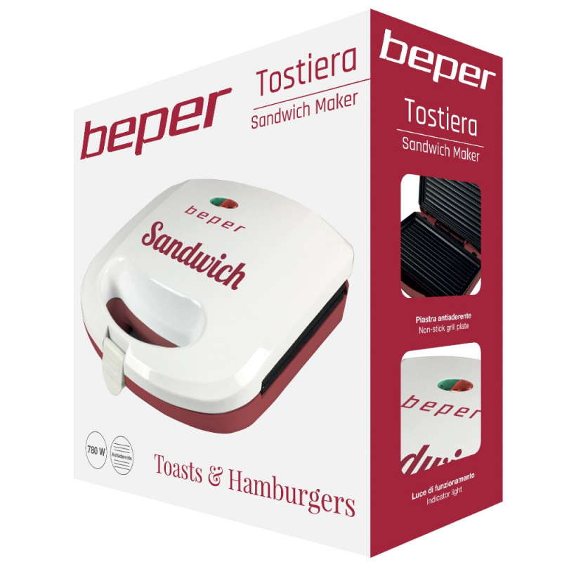 Beper BT.201H Τοστιέρα 700W Beper BT.201H Τοστιέρα 700W