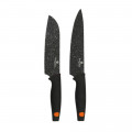 Berlinger Haus Σετ Μαχαίρια Chef & Santoku 2τμχ Inox με Μαρμάρινη Επίστρωση BH-2161