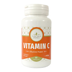 Pure Gold Organic Συμπλήρωμα Διατροφής Βιταμίνης C 60 Κάψουλες 850mg