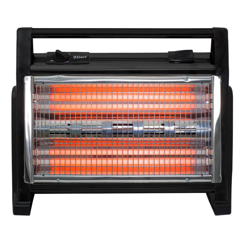 Zilan Θερμάστρα χαλαζία με υγραντήρα μαύρη 1600W ZLN1114-BLK Zilan Θερμάστρα χαλαζία με υγραντήρα μαύρη 1600W ZLN1114-BLK