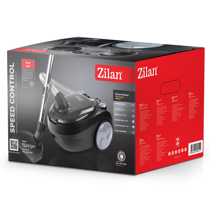 Zilan Ηλεκτρική σκούπα 2000W χωρίς σακούλα ZLN6111 Zilan Ηλεκτρική σκούπα 2000W χωρίς σακούλα ZLN6111